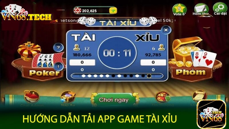 Hướng dẫn tải app game tài xỉu online trực tuyên